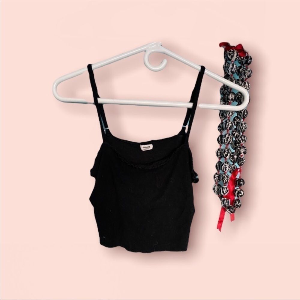 Garage | Black Crop Top